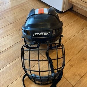 CCM ice hockey helmet. Black. Adult small unisex.